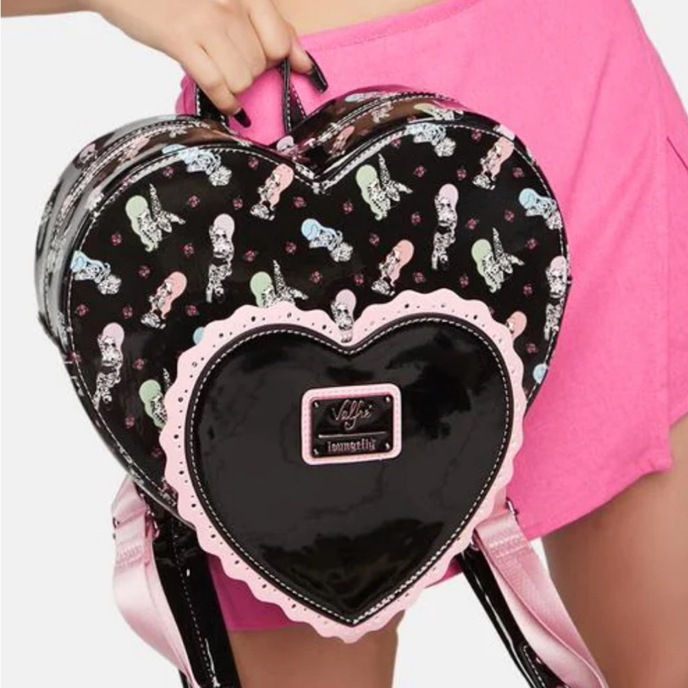 Loungefly Valfre Double Heart backpack
